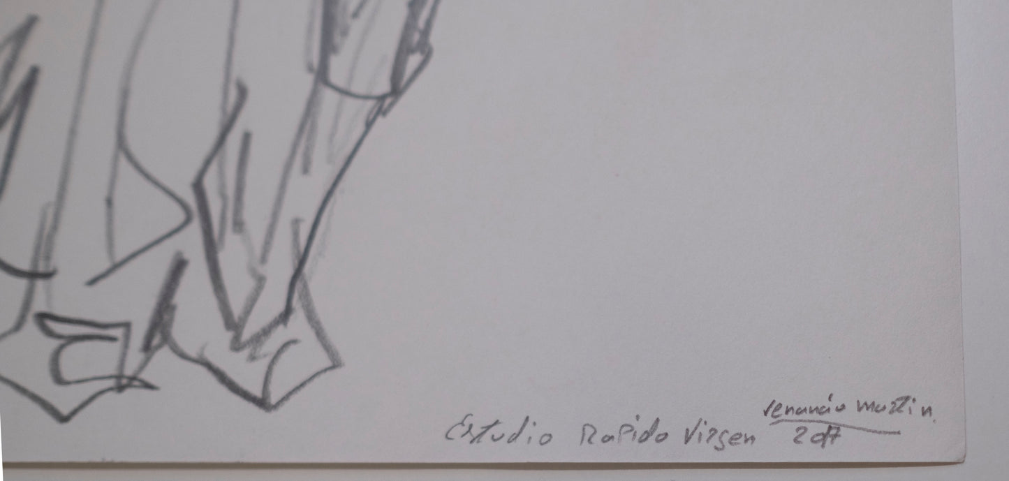 Estudio dibujo  rapido  virgen