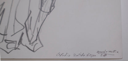 Estudio dibujo  rapido  virgen