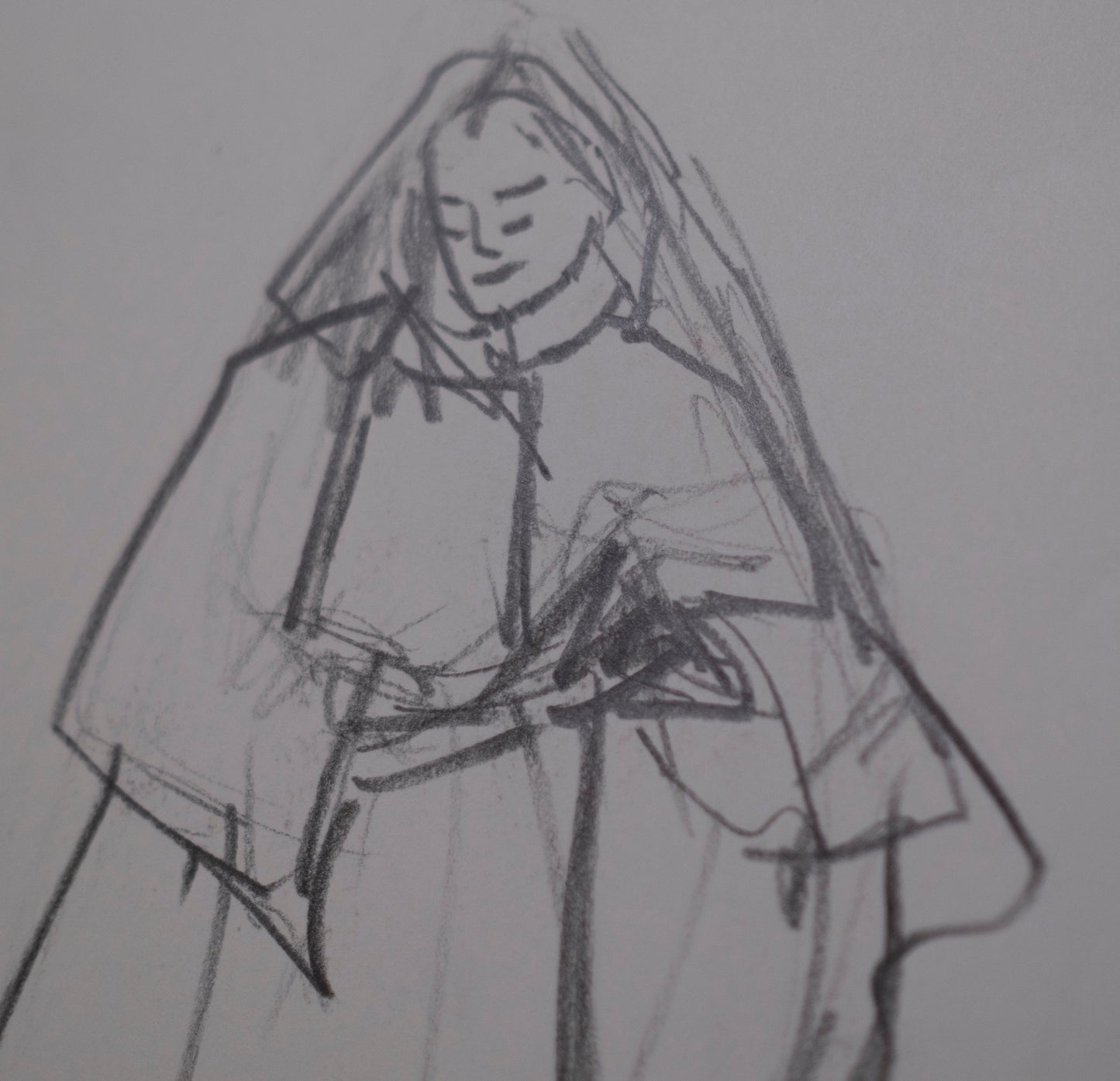 Estudio dibujo  rapido  virgen